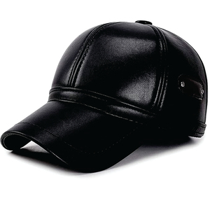Gorra de Béisbol de Cuero 100% Importado, Diseño Delgado de 6 Paneles, Estilo Deportivo Vintage, Transpirable, Moderna, Personalizable con Estampado - Product Image 3