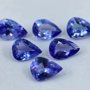แทนซาไนต์แท้จากแทนซาเนีย รูปทรงลูกแพร์เจียระไน ขนาด 5x3 มม. 6x4 มม. 7x5 มม. สำหรับทำเครื่องประดับ - Product Image 1