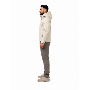 Veste technique de chasse pour homme, coupe-vent, en nylon laminé 3 couches, de luxe, pour activités urbaines et extérieures, personnalisable OEM avec logo frontal - Product Image 3
