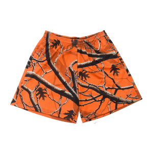 Custom Made 7 Inch Inseam Sublimated Polyester Graphic Print S-5XL <b>Tree</b> Camo Mesh Shorts for Mens Gym Workout Shorts - Product Image 2