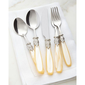 Ensemble de couverts élégants en acier inoxydable de haute qualité et manche en bois de frêne naturel pour la salle à manger et la cuisine - Product Image 5