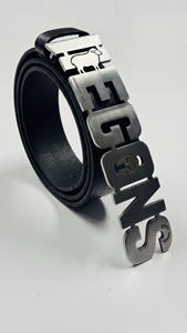 Cinturón Vaquero Occidental para Hombre con Hebilla de Aleación con Letras Personalizadas, Cuero Vacuno, Duradero y Ecológico, Logotipo Grande, Naimat Abbas Industries - Product Image 5