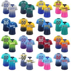 Maillots et chemises à boutons pour équipes de baseball américaines et européennes – Design d'équipe, numéro et nom imprimés – Tenue de sport - Product Image 6