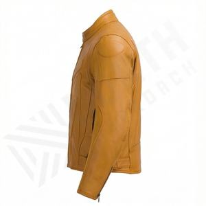 Chaqueta de Motociclista de Cuero Genuino para Hombre de la Mejor Calidad, Nueva Colección de Invierno, Chaquetas de Motocicleta con Protecciones Desmontables Personalizadas - Product Image 3