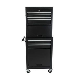 High Capacity 6-Drawer Rolling <b>Tool</b> Chest BLACK Utility <b>Cart</b> with Wheels <b>for</b> <b>Tool</b> Storage - Product Image 4