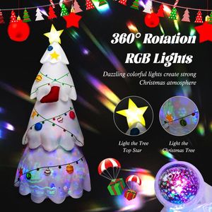 Luci LED Rotanti Colorate Gonfiabili per Decorazioni Natalizie da Esterno con Funzione Gonfiabile - Product Image 3