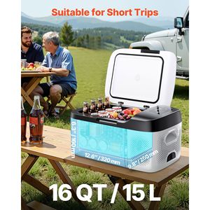 Frigorifero per Auto DC 12/24V AC100-240V - Gamma di Raffreddamento -4-68 Gradi F, Compressore Elettrico, Controllo APP 16 Funzioni - Product Image 2