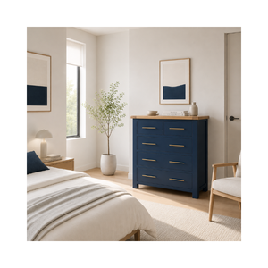Meubles de chambre à coucher au design moderne, armoire haute en bois massif, 5 tiroirs, commode de haute qualité, fabricant vietnamien - Product Image 1