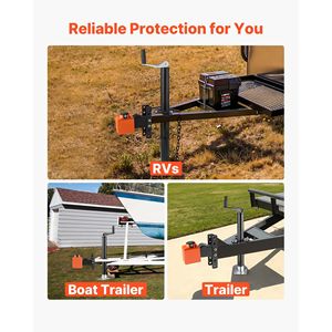 Lucchetto di sicurezza Demco da 2 2 5/16 pollici con testa in ghisa e 3 chiavi per gancio di traino e sicurezza catena - Product Image 6