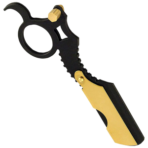 Navaja de Afeitar Profesional de Acero Inoxidable de Alta Calidad con Anillo para el Dedo, Cuchillas Reemplazables, Color Personalizado, Herramienta de Afeitado Manual - Product Image 5
