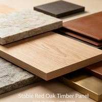 Furniture Grade Red Oak Timber Board Stable & Durable for Indoor Decoration
