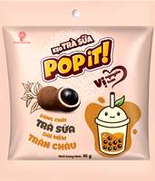 Popit Milk Candy Sweet Ball Shape Jelly Bean New Normal Tea Flavor 12 Months Shelf Life 36g Bag Confectionery High Quality
