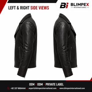Blouson Bomber Homme en Cuir et Toile, Col Montant, Logo Frontal, Imperméable, Respirant, Tendance, Moderne, pour Clubs, Rendez-vous Décontractés, Streetwear - Product Image 4