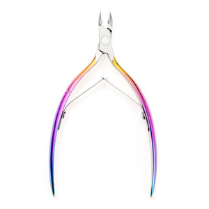 Cortacutículas de Acero Inoxidable, Cortador de Piel Muerta, Herramienta de Manicura y Pedicura de Metal Arcoíris, Pinza de Belleza - Product Image 1