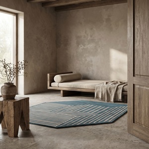 Modern Hand-Tufted Wool High Pile Thick <b>Abstract</b> Latex <b>Canvas</b> Backing Customized Design Colored Non-Slip RUG Area Rugs Sets - Product Image 1