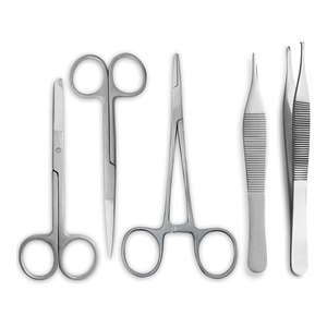 Professional <b>Suture</b> Scissors Set O R Grade Stainless Steel <b>Suture</b> Removal <b>Kit</b> 5pcs Surgical Practice Medical Students Nursing - Product Image 1