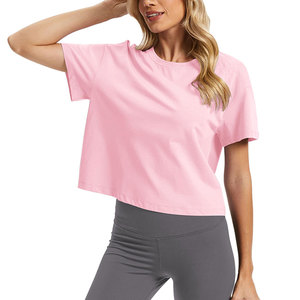 T-shirt court personnalisé pour femme – Style vintage polyvalent pour l'été, la marche, la course, les loisirs intérieurs et extérieurs, le shopping - Product Image 1