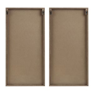 Set di decorazioni da parete in legno bicolore 2 pezzi categoria Premium per pannelli per la casa - Product Image 2