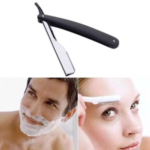 Navaja de barbero de acero inoxidable, herramienta de afeitado profesional para recortar la barba, dar forma al cabello y cuidar el aspecto. - Product Image 6