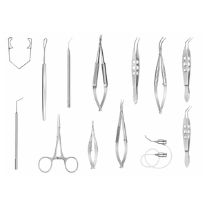 Juego de Instrumentos para Cirugía de Cataratas, 13 Piezas, Acero Inoxidable de Precisión, Kit Microquirúrgico Oftálmico para Cirugía Ocular - Product Image 2