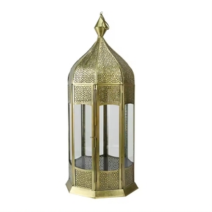 Intricate Cutouts For Home Decoration <b>Lantern</b> Durable Metal <b>Candle</b> Holder Centerpiece In Best Price Modern Design <b>Lantern</b> - Product Image 1