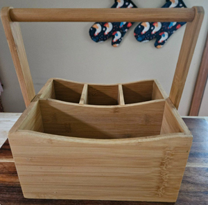 Organizador de Utensilios de Cocina de Madera de Acacia, Soporte de Madera para Bar, Venta Caliente, Proveedor de Soportes de Madera - Product Image 1