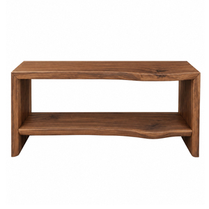 Mesa Consola Rústica Arvena de Primera Calidad con Borde Natural, Estante con Superficie de Madera, Diseño Moderno, Muebles para Sala de Estar, Uso en Vestíbulos de Hotel, Venta al Por Mayor B2B - Product Image 1