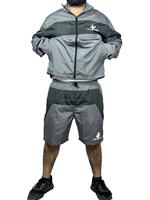 Conjunto Deportivo Cortavientos de Verano Personalizado, Informal, de Poliéster/Algodón, Tejido Sin Costuras, Ligero, Impermeable y de Secado Rápido para Hombre y Mujer