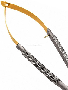 Microtijeras Castroviejo Rectas, Instrumento Quirúrgico Oftálmico y Dental de Acero Inoxidable, Herramienta Manual de Precisión para Microcirugía - Product Image 3