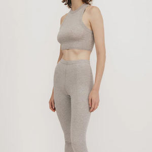 Custom Women's Summer <b>Crop</b> Tank <b>Top</b> <b>White</b> Ribbed Sleeveless Short Vest Breathable Soft Polyester Knitted Fabric Digital Printed - Product Image 5