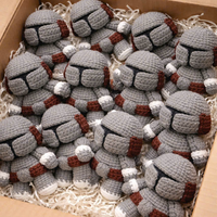 Poupée Amigurumi Classique Faite Main au Crochet, Jouet en Laine Tricoté Personnalisé, Cadeau Décoratif, Vente en Gros, Fabriqué au Vietnam TUYET DUNG 3D