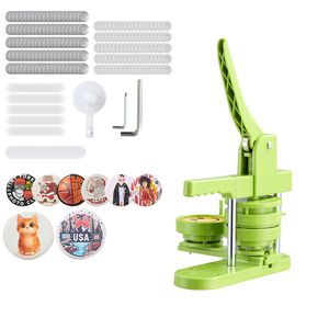 Macchina Automatica per la Produzione di Bottoni in Plastica 2.95 pollici, 100 Pezzi, con Taglierina Circolare Mr. Panda e Chiavi Esagonali - Product Image 1