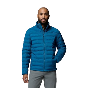 Veste matelassée à capuche pour homme, 340 grammes, nylon, isolée, hiver, chauffante, écologique, légère, chaude, voyage, décontractée - Product Image 1