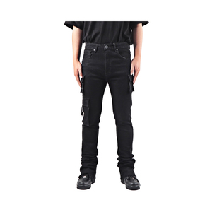 CLOVIX SPORTS Jeans de Mezclilla Holgados Vintage Personalizados para Hombre, Estilo Y2K, Lavado Ácido, Desgastados, Azules, Venta al Por Mayor, Marca Privada, OEM - Product Image 1