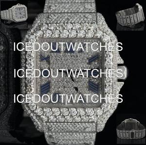 Montres de luxe Hip Hop Iced Out VVS1 D Color Moissanite Diamond pour hommes, mouvement automatique, verre saphir, qualité supérieure - Product Image 4