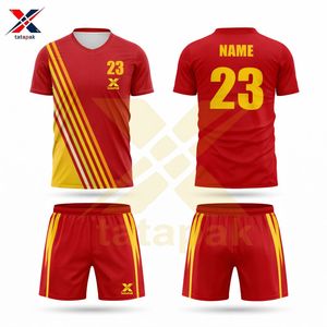 Camisetas de Fútbol 7V7 Ligeras y Transpirables, Cuello en V, Manga Corta, Nombre del Jugador Personalizado, Nombre del Equipo, 100% Poliéster, Uniforme de Secado Rápido - Product Image 4