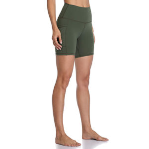 Pantalones cortos de yoga con spandex flexible para mujer - Product Image 2