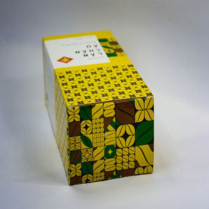 Boîte jaune café Arabica moulu vietnamien livraison rapide noir instantané pour eau bouillante contenant de la caféine emballage cadeau dans un carton - Product Image 4
