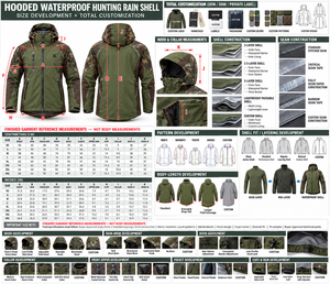 Ropa Impermeable y para la Lluvia para Caza |   Camuflaje - Verde Oliva - Seis Colores |   Fabricante y Proveedor de Ropa de Caza | - Product Image 6