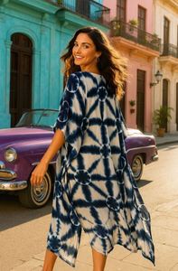 Vestido de Rayón Elegante Estampado Premium para Descanso en Interiores, Elegancia Diaria, Precio de Oferta por Proveedor - Product Image 6