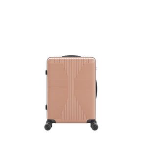 Valigia trolley da viaggio in PP color oro rosa da 20 pollici con chiusura in alluminio - Product Image 1
