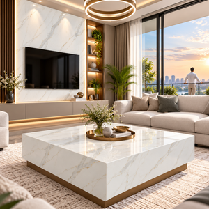 Losa de Cuarzo Calacatta Eternal, Diseño Moderno con Vetas Finas, Aspecto de Mármol, Acabado Pulido Elegante y Lujoso, Uso Residencial y Comercial - Product Image 4