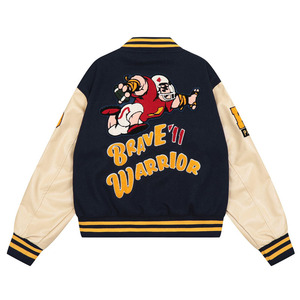 Veste universitaire pour homme avec motifs brodés, style preppy, vêtements d'automne - Product Image 2