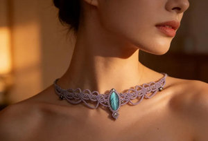 Conjunto de Pulseras de Macramé Hechas a Mano con Malaquita, Cuentas de Piedras Preciosas Verdes Naturales, Cordón Negro y Beige Ajustable, Joyería Boho - Product Image 3