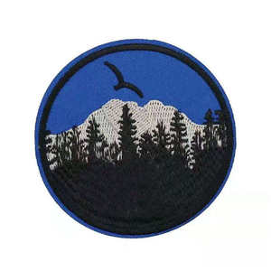 Custom Irregular Nonwoven Felt 3D Embroidery <b>Patch</b> with Rhinestones <b>Sew</b>-<b>On</b> Eco-Friendly Fabric Badge for Hats and Clothing - Product Image 1