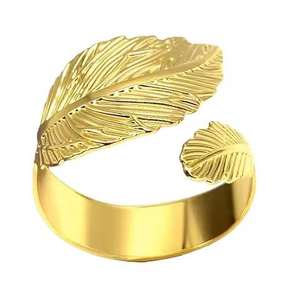 Porte-serviettes en métal plaqué or de luxe, élégant pour les mariages et la décoration de table d'hôtel, à prix avantageux - Product Image 3