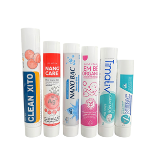 Tube en PE personnalisé avec logo/design graphique, estampage à chaud/serigraphie, faible MOQ, pour crème visage/yeux, avec bouchon à vis, cosmétique - Product Image 1