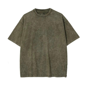 Camiseta Holgada de Estilo Urbano Moderno, Camiseta Deportiva de Alto Rendimiento, Ropa Deportiva con Cuello Redondo de Algodón - Product Image 3