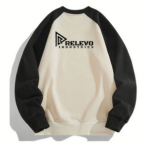 เสื้อสเวตเชิ้ตคอกลมโอเวอร์ไซส์ใหม่ ผ้าฝ้ายนุ่มถัก สไตล์ลำลอง สตรีทแวร์ผู้ชาย พิมพ์ลายโลโก้ด้านหน้า - Product Image 5