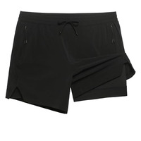 Shorts de course pour hommes, légers, respirants, à séchage rapide, avec poches double face, pour le fitness